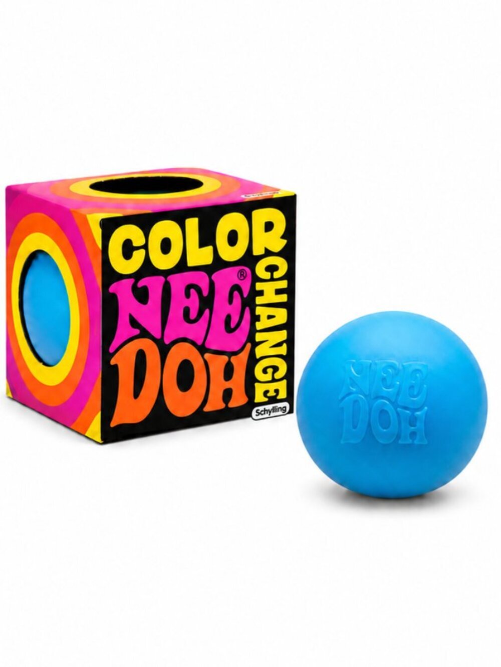 NeeDoh Color Change Blue to Pink Squishy Sensory Fidget Stress Ball NWT